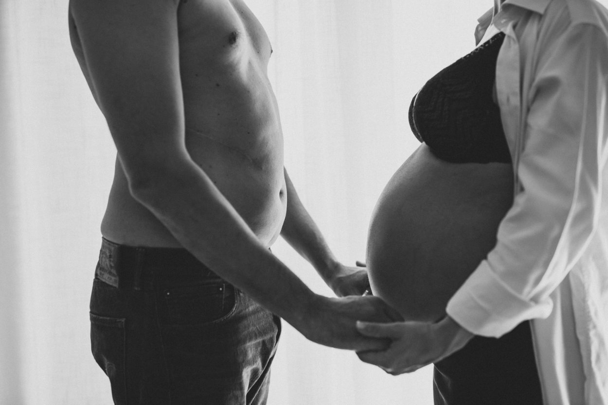 Emma e Alessio pre e new born