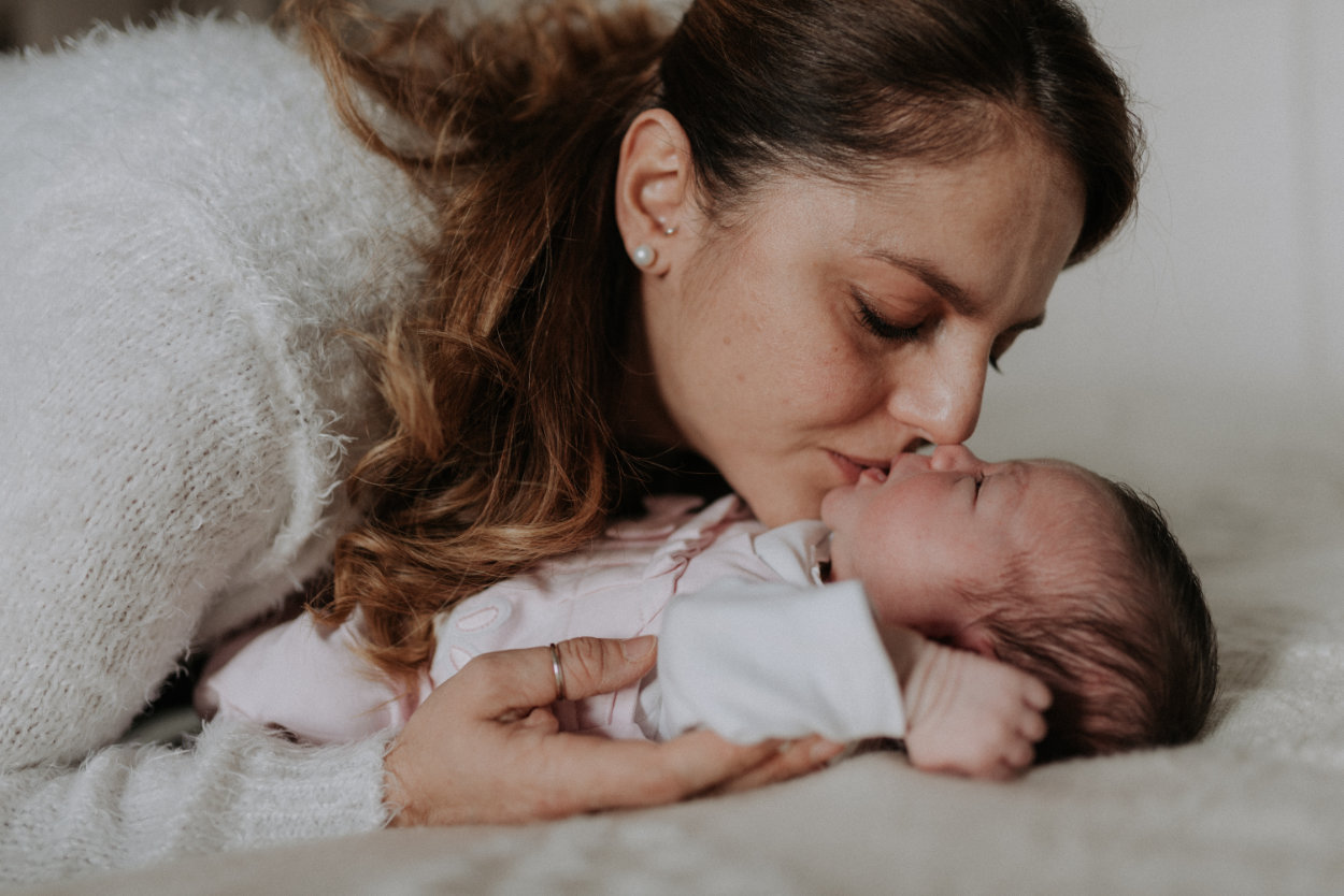 Emma e Alessio pre e new born