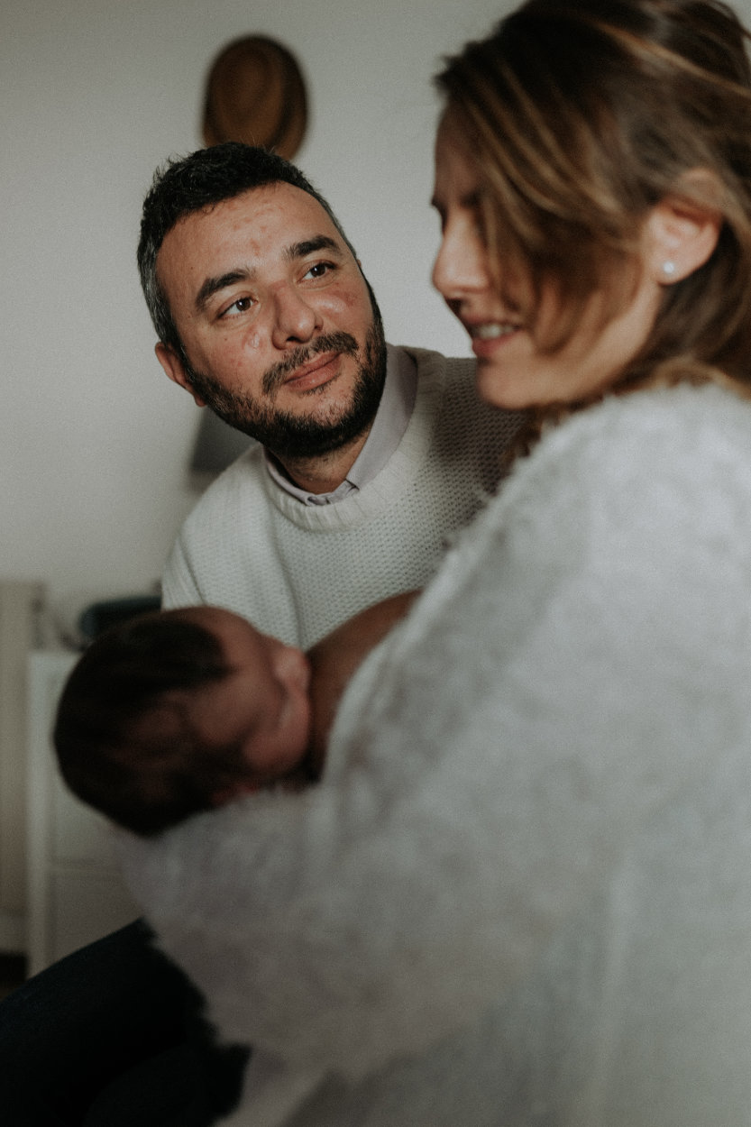 Emma e Alessio pre e new born