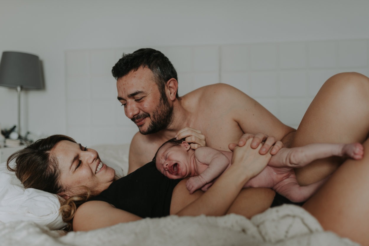 Emma e Alessio pre e new born