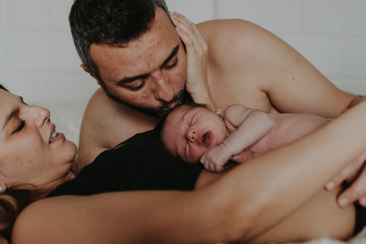 Emma e Alessio pre e new born