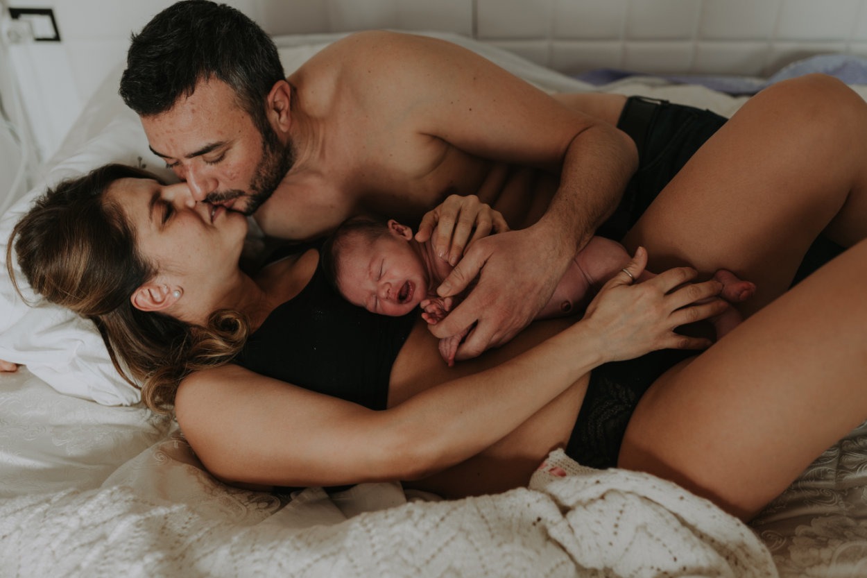 Emma e Alessio pre e new born