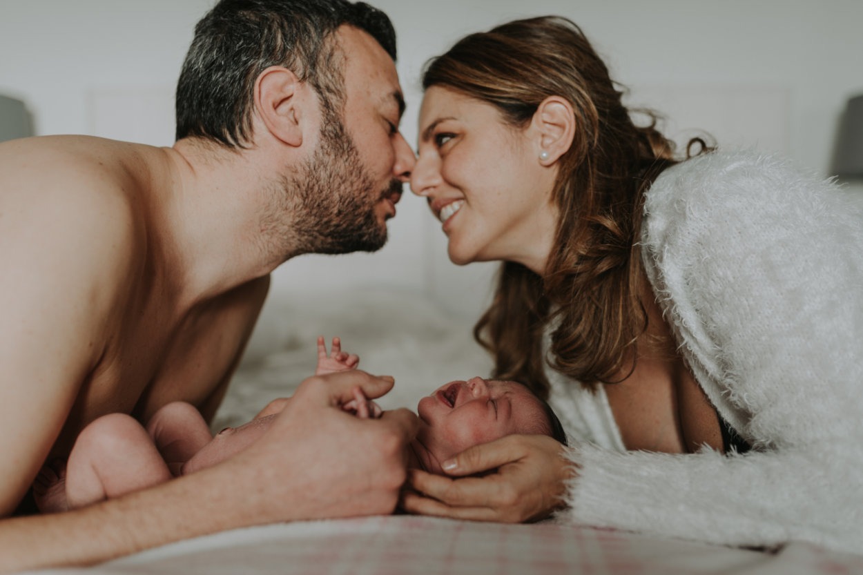 Emma e Alessio pre e new born