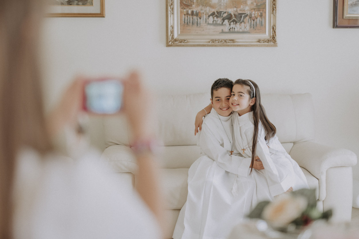 la comunione di Simone e Francesca