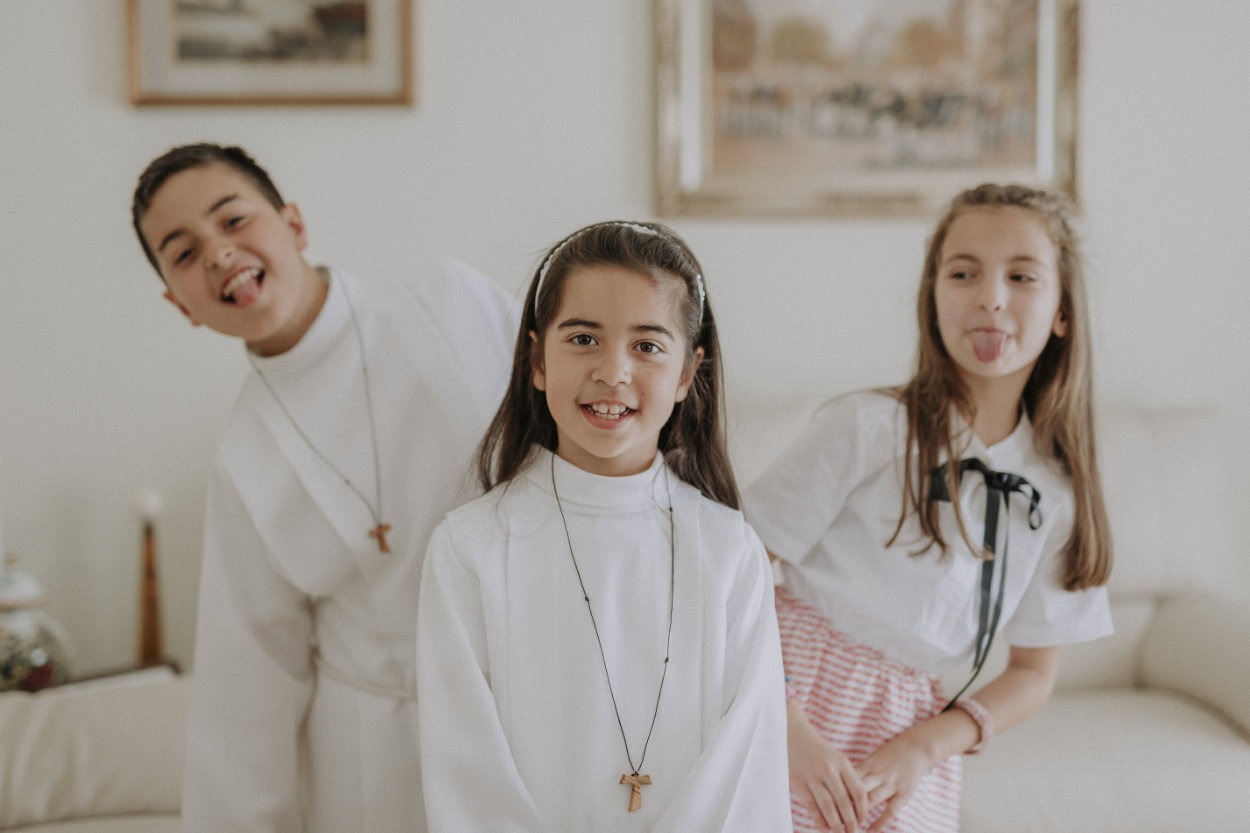la comunione di Simone e Francesca