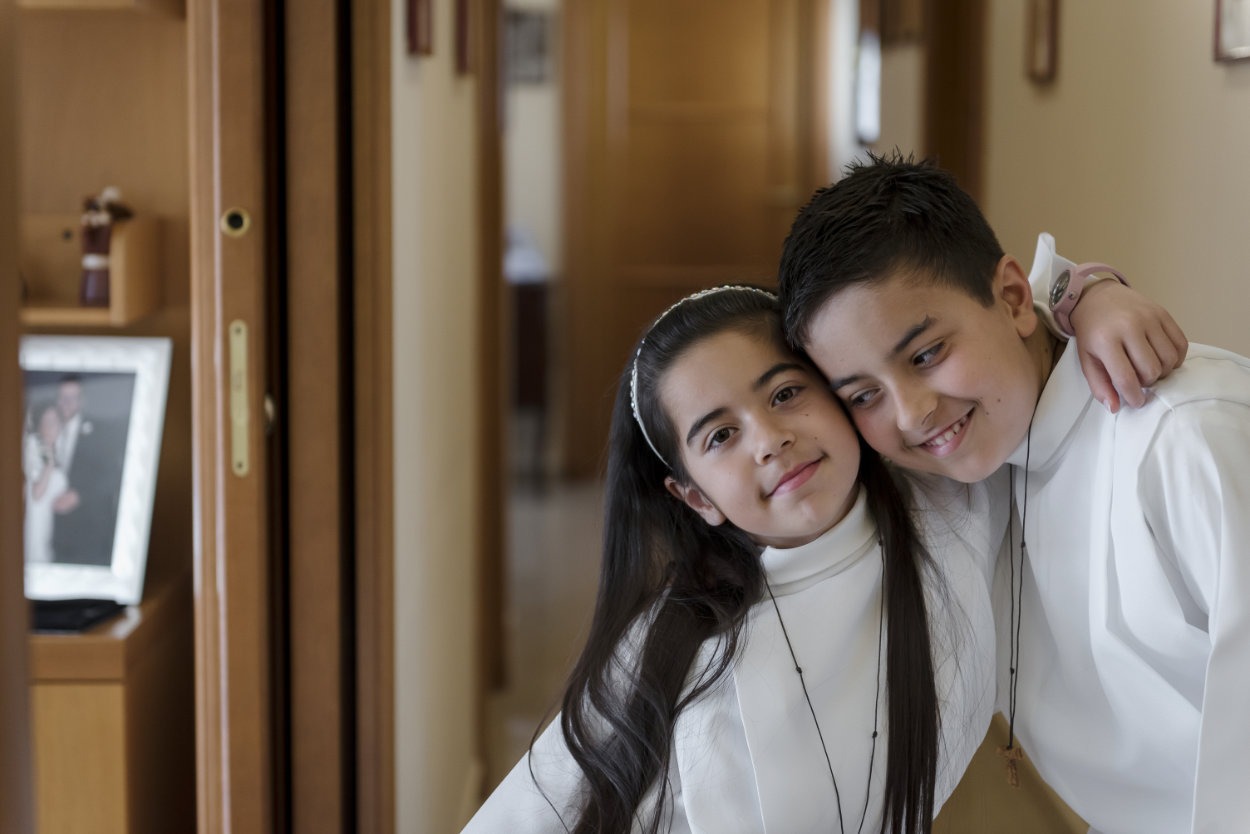 la comunione di Simone e Francesca