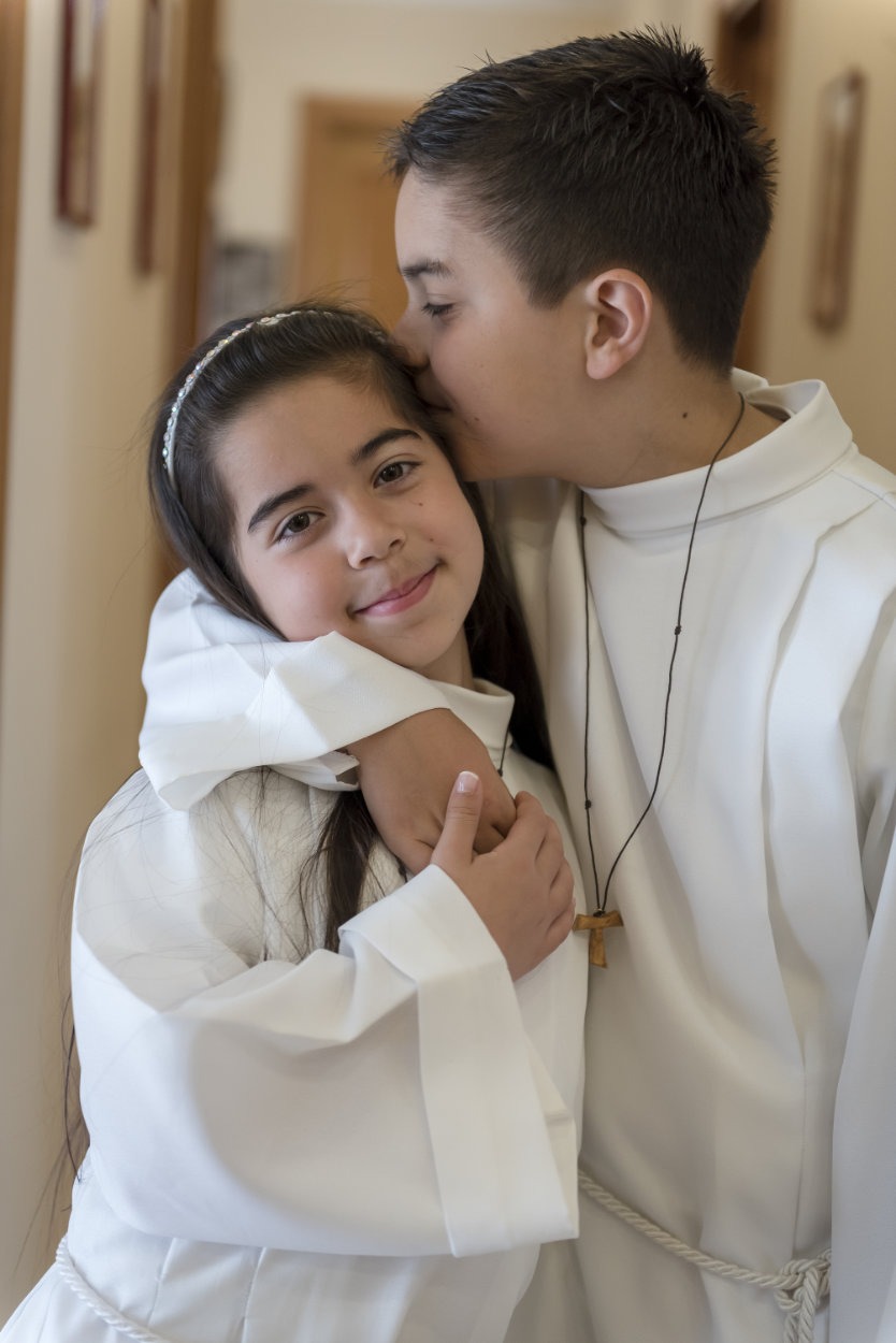 la comunione di Simone e Francesca